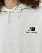 New Balance Uni Ssentials French Terry Hoodie White - Mens - Hoodies