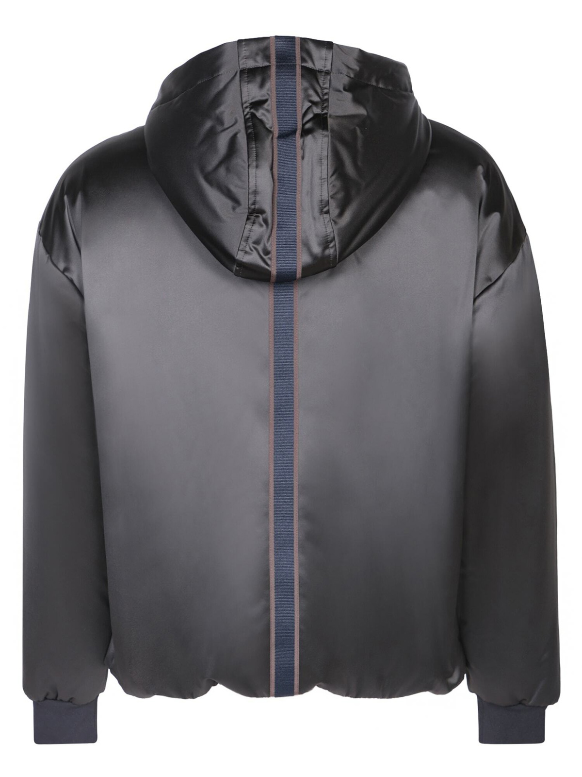 Ferrari Eco-satin Black Bomber Jacket