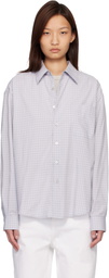 COOR Blue Micro Ombre Check Shirt