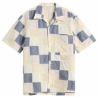 Universal Works Men's Patchwork Check Road Shirt in Pastel Check