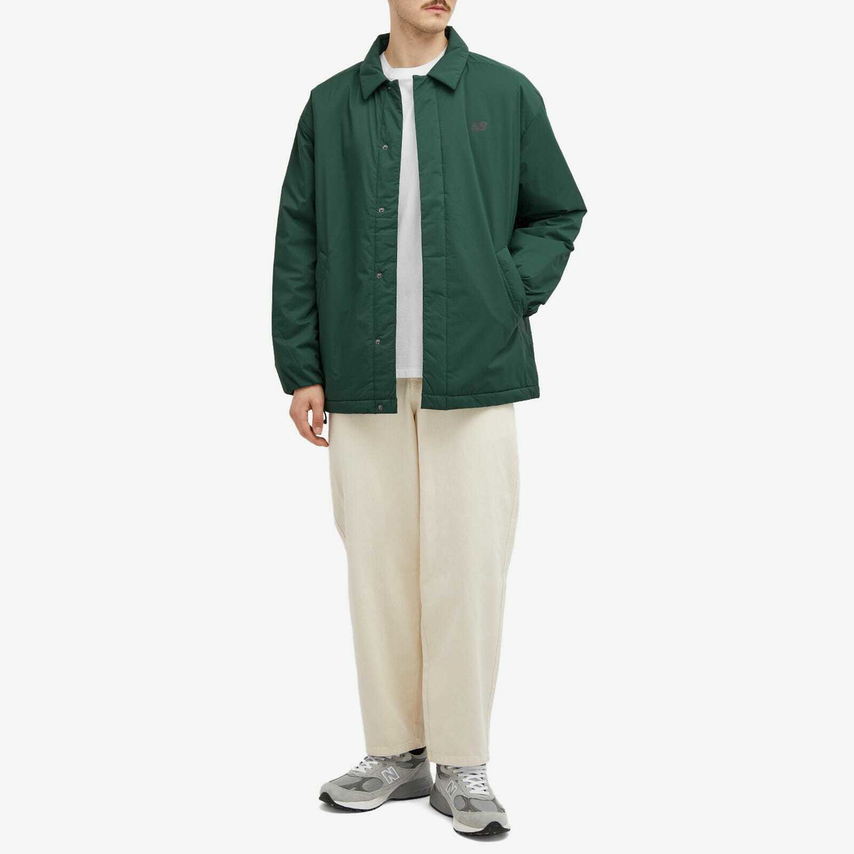 New Balance Coaches Jacket in Nightwatch Green