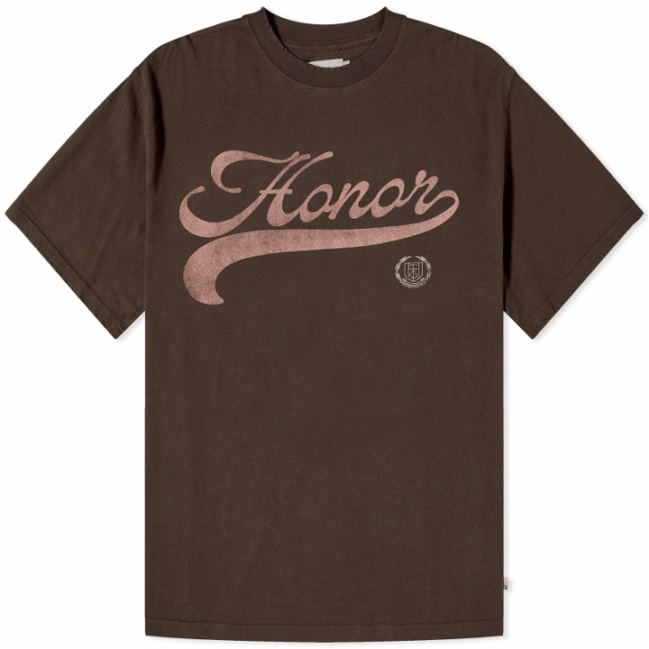 Photo: Honor the Gift Men's Holiday Script T-Shirt in Black