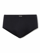 Zegna - Stretch-Modal Briefs - Blue