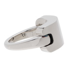 Bottega Veneta Silver Antique Ring