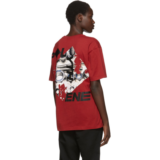 Polythene* Optics Red Graphic Back T-Shirt