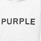 Purple Brand Men's Logo Popover Hoody in White