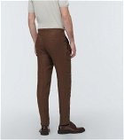Kiton - Straight linen pants