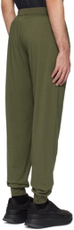 BOSS Khaki Embroidered Sweatpants