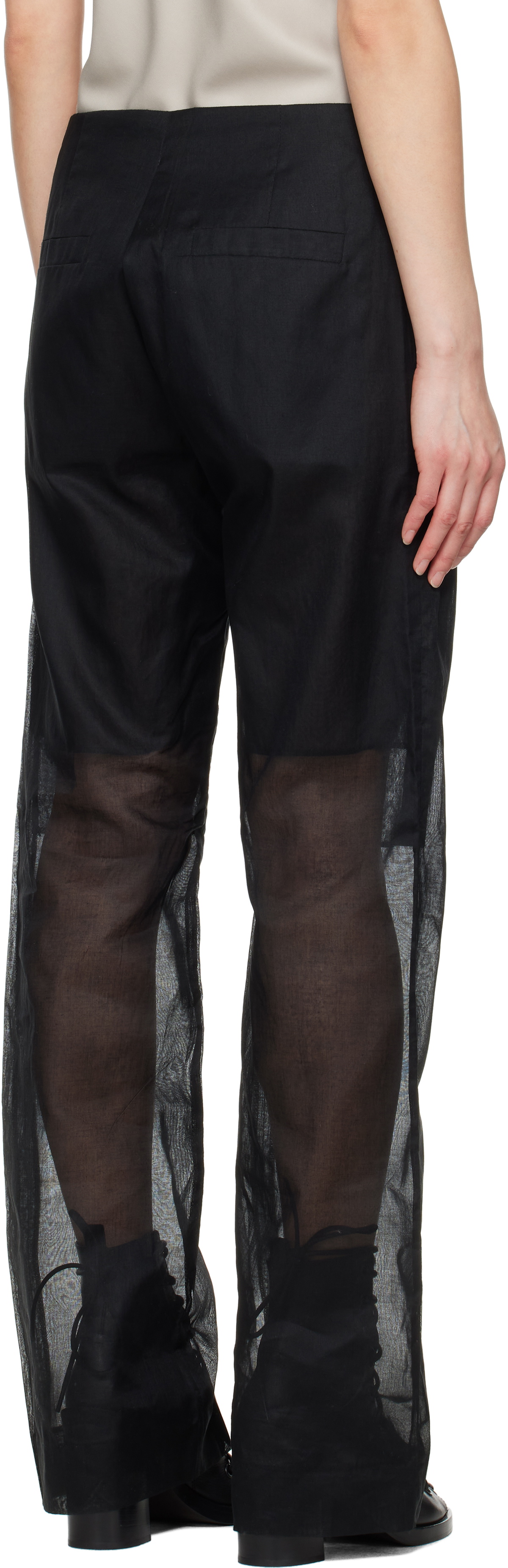 Gabriela Coll Garments Black No.205 Taffeta Trousers