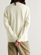 Casablanca - Printed Organic Cotton-Jersey Sweatshirt - Neutrals