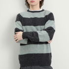 YMC Men's Suedehead Crew Neck Knit Presented by END. in Charcoal/Seaglass