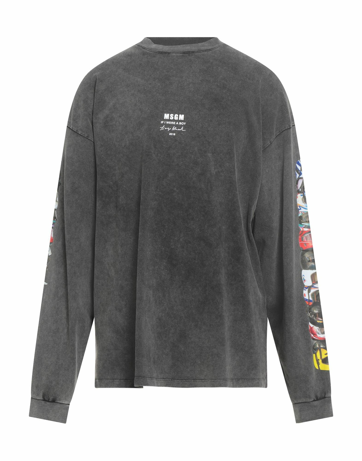 Msgm Mens T-shirt Charcoal