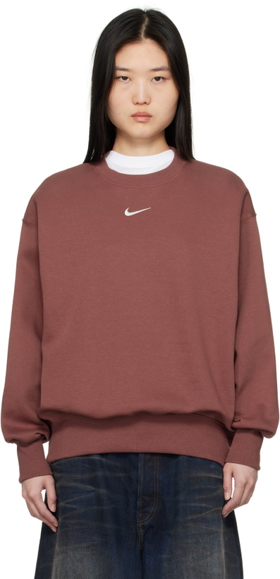 Photo: Nike Burgundy Sportswear Phoenix Fleece Sweatshirt