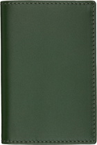 COMME des GARÇONS WALLETS Green Classic Group Card Holder