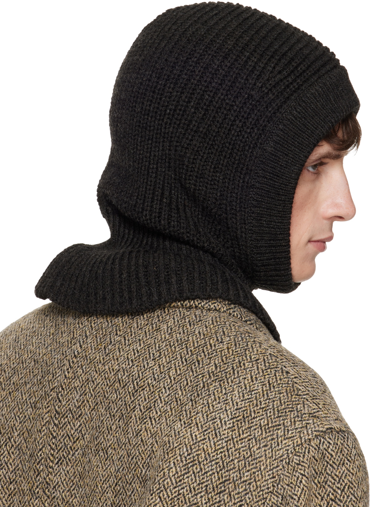 LEMAIRE Brown Hood Balaclava