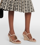 Tory Burch Capri Miller leather espadrille wedge