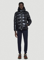 Detachable Hood Padded Down Jacket in Black