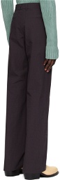Edward Cuming Brown & Navy Pinched Seam Trousers