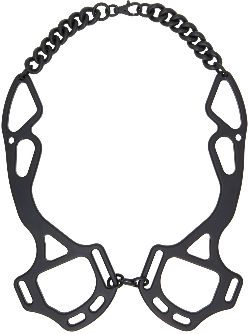 Innerraum Black Object N12 Hackamore Neck Chain Necklace