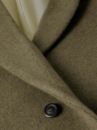 Our Legacy - Robe Melton Wool-Blend Overcoat - Green