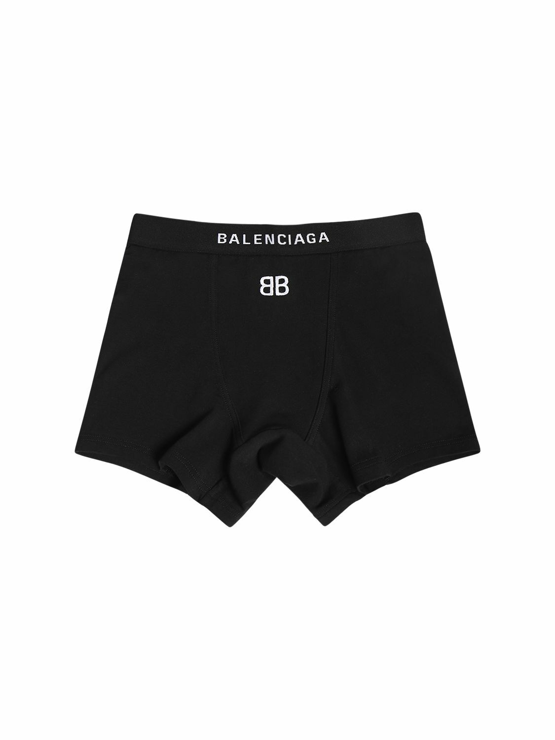 Photo: BALENCIAGA - Stretch Cotton Jersey Mini Sport Shorts