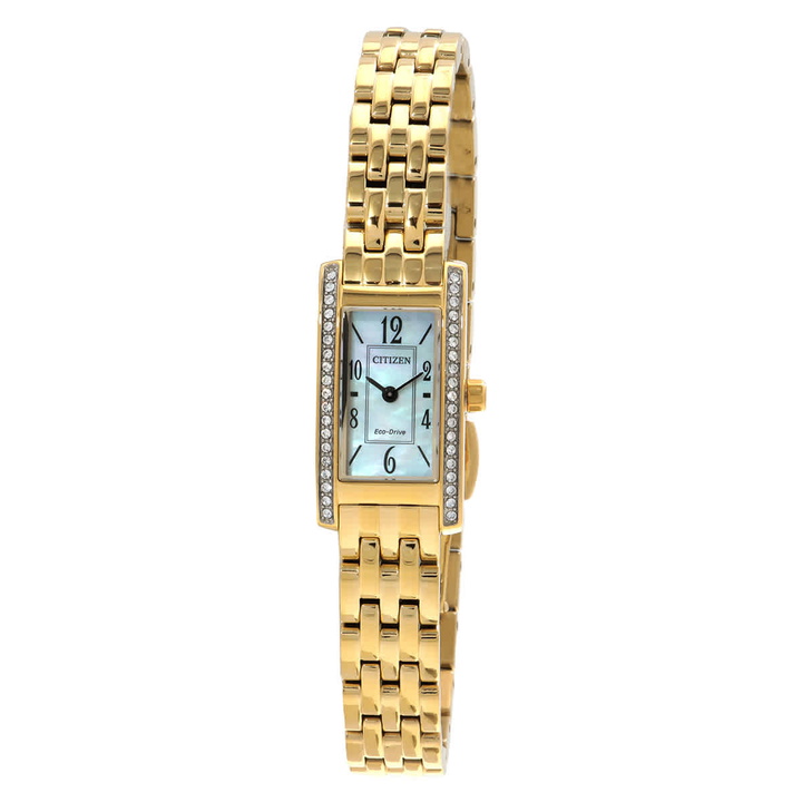 Photo: Citizen Petite Palidoro Crystal White Mother of Pearl Dial Ladies Watch EG7112-59D