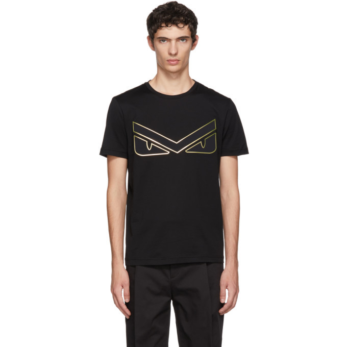 Photo: Fendi Black Bag Bugs Eyebrow T-Shirt