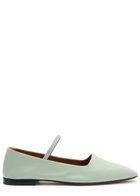 Atp Atelier Petina Leather Ballet Flats Light Green
