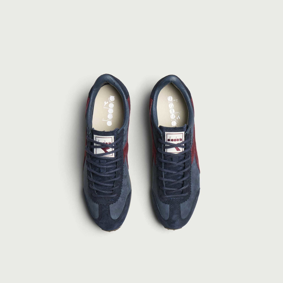 Diadora Men's Rally Waxed Sneaker in Navy Tuareg