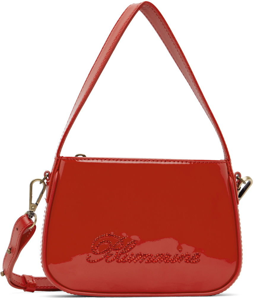 Blumarine Red Small Rhinestone Bag Blumarine