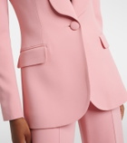 Elie Saab Floral-appliqué cady blazer