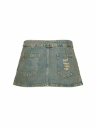 MIAOU - Hunter Cotton Denim Mini Skirt