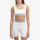 Casablanca Women's Sports Bra in White