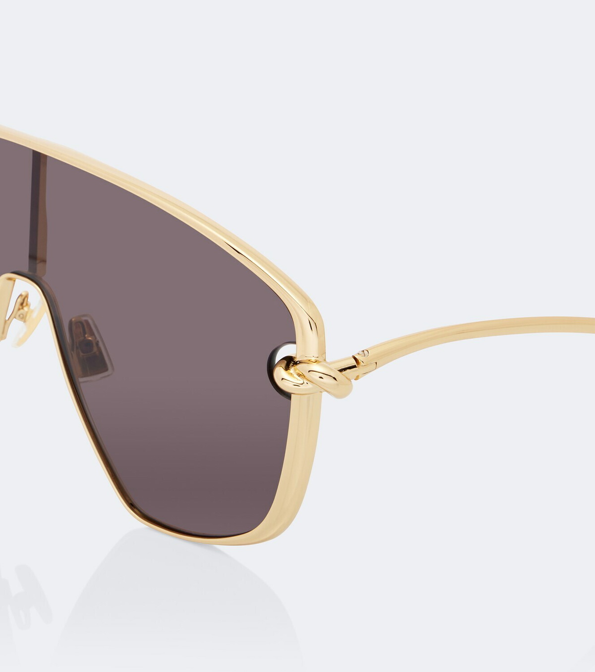 Bottega Veneta Knot shield sunglasses