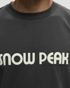 Snow Peak Land Station T Shirt Black - Mens - Shortsleeves