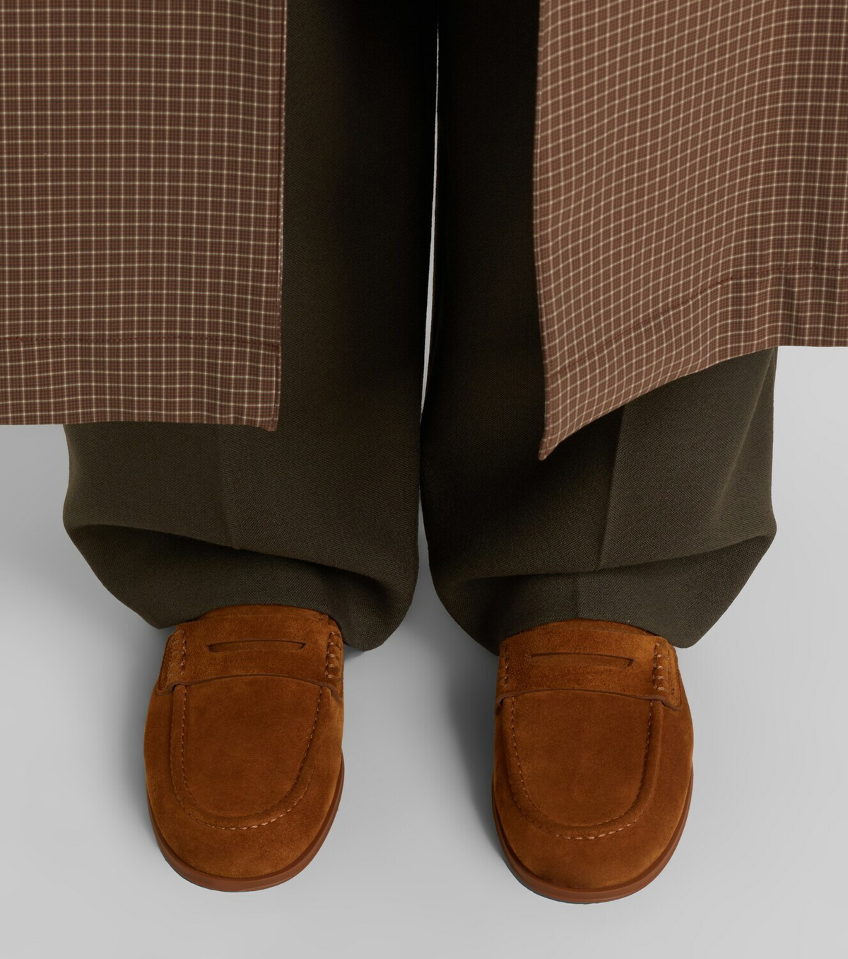 Gianvito Rossi Georgie suede penny loafers