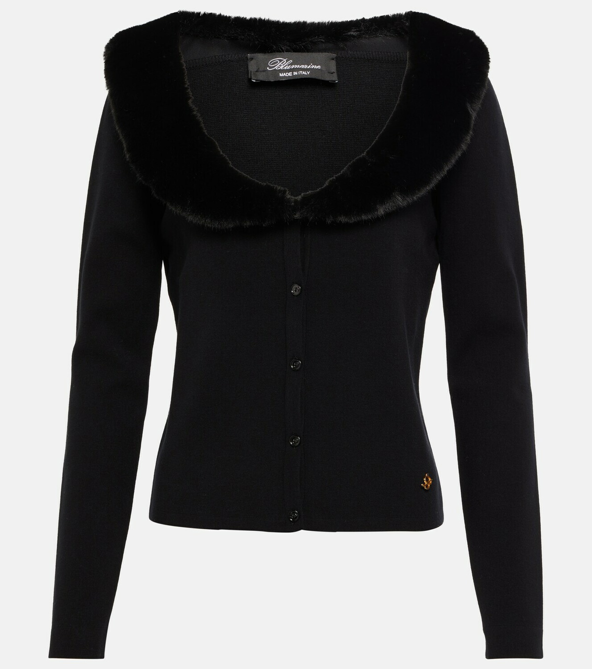 Blumarine Black Appliqué Sweater