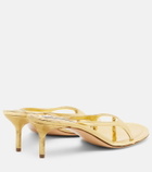 Acne Studios Metallic leather thong sandals