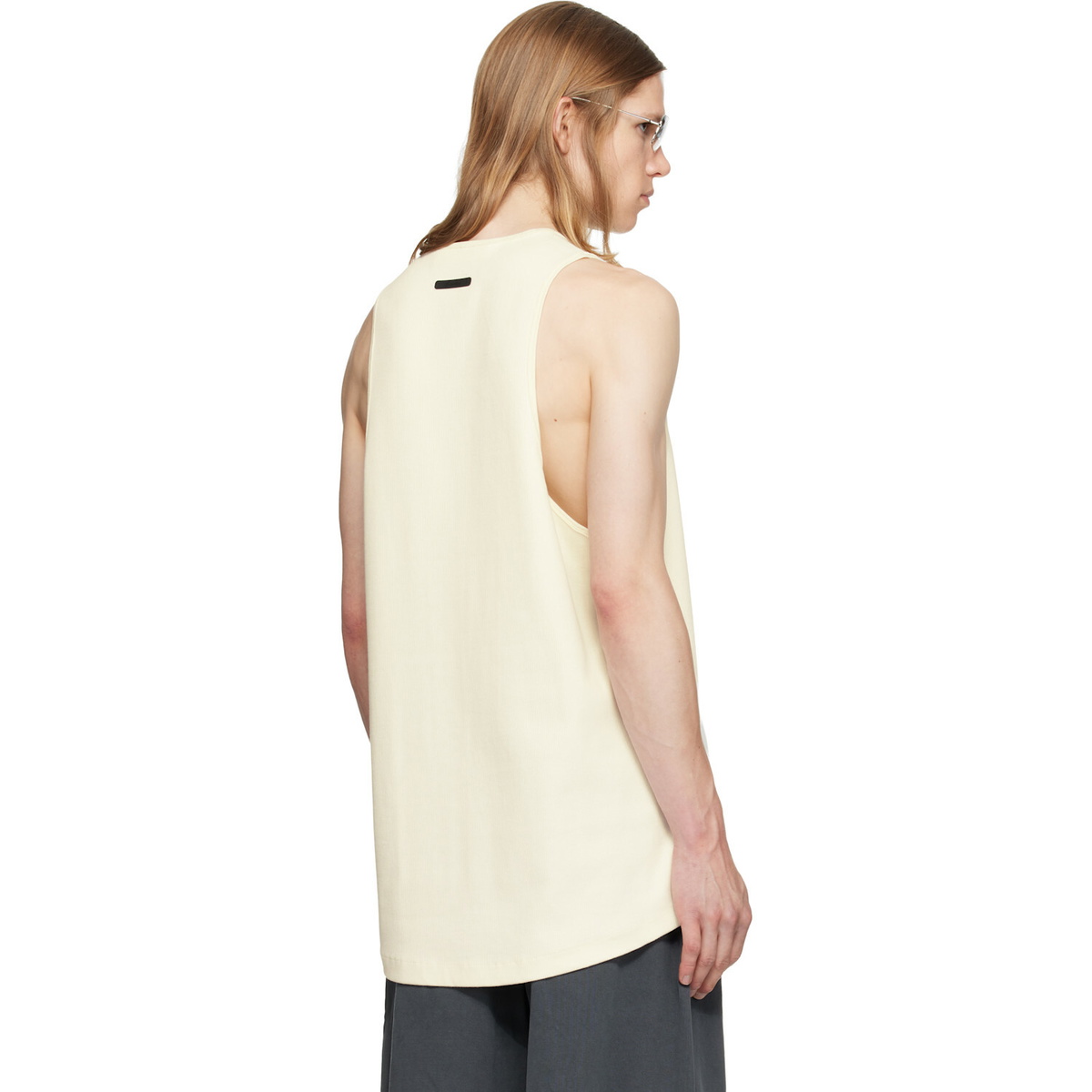 Fear of God ESSENTIALS Off-White Ribbed Essential Tank Top