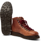 Brunello Cucinelli - Shearling-Lined Leather Boots - Brown