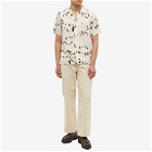 Soulland Men's Orson Shirt in Off White All Over Print
