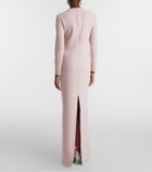 Costarellos Nevina crystal-embellished crêpe gown