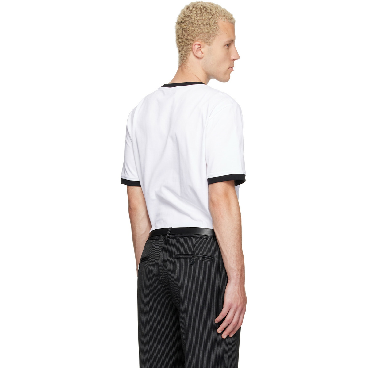 Ernest W. Baker White Rose Print T-shirt
