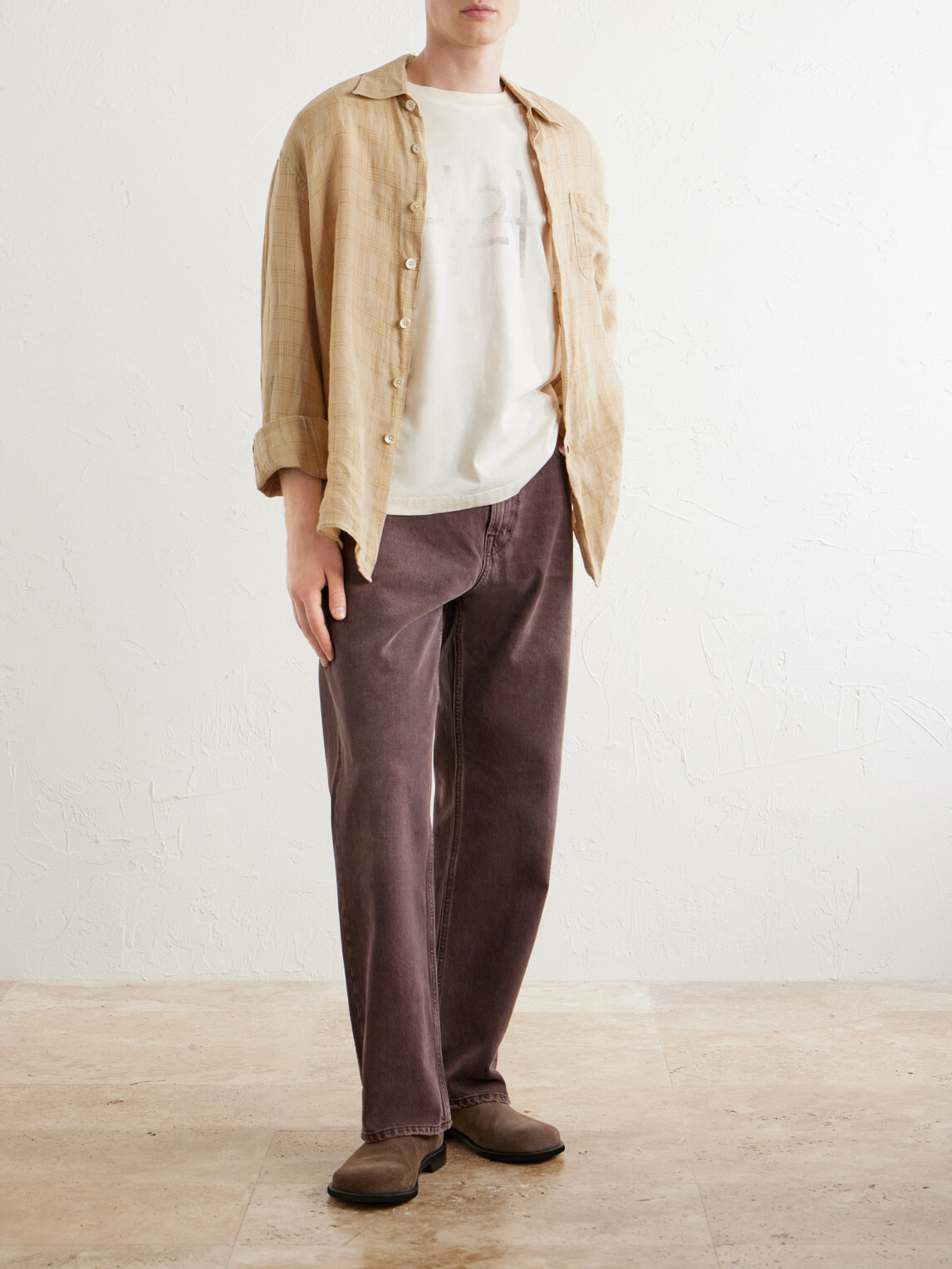 424 - Logo-Print Cotton-Jersey T-Shirt - Neutrals
