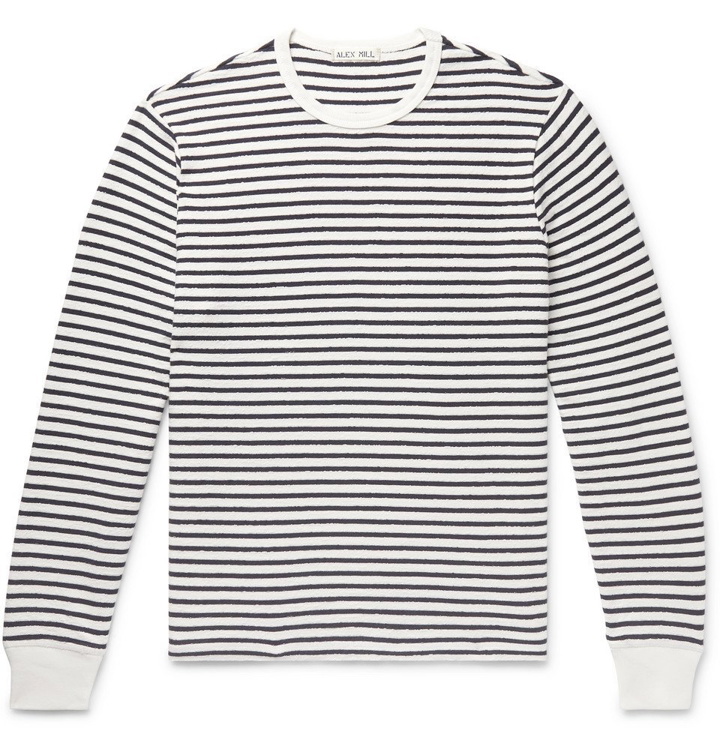 Photo: Alex Mill - Striped Cotton-Terry T-Shirt - White