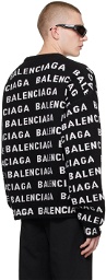 Balenciaga Black Jacquard Sweater