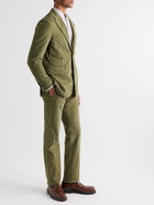 Massimo Alba - Straight-Leg Cotton-Corduroy Trousers - Green