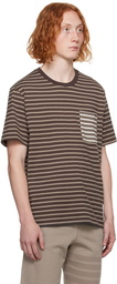 Thom Browne Brown Striped T-Shirt