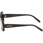 LOEWE Black Rectangular Slim Sunglasses