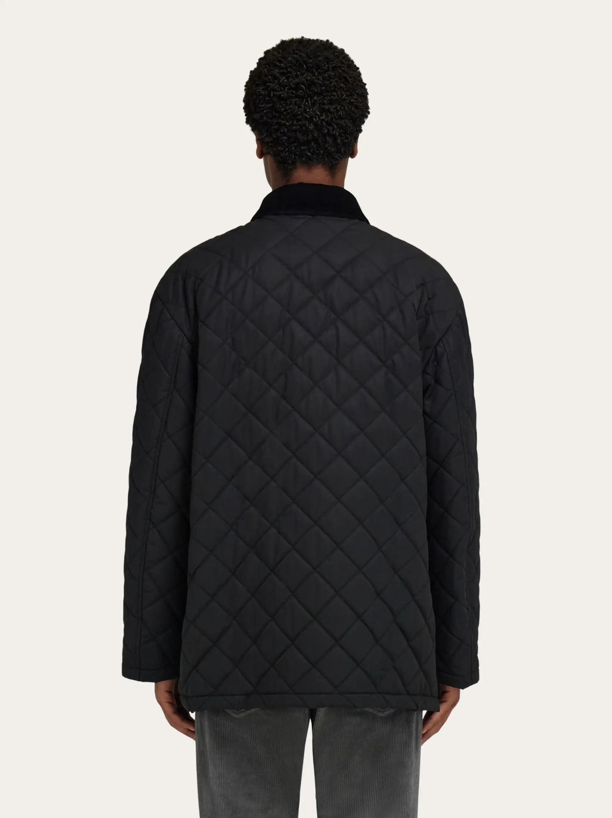 Ferragamo Mens Quilted jacket in Black